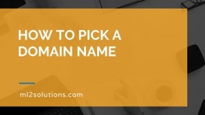 how to pick a domain name