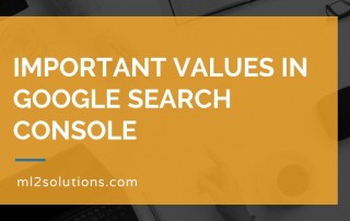 Important values in Google Search Console