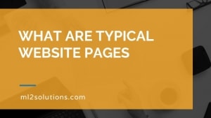 What are typical website pages